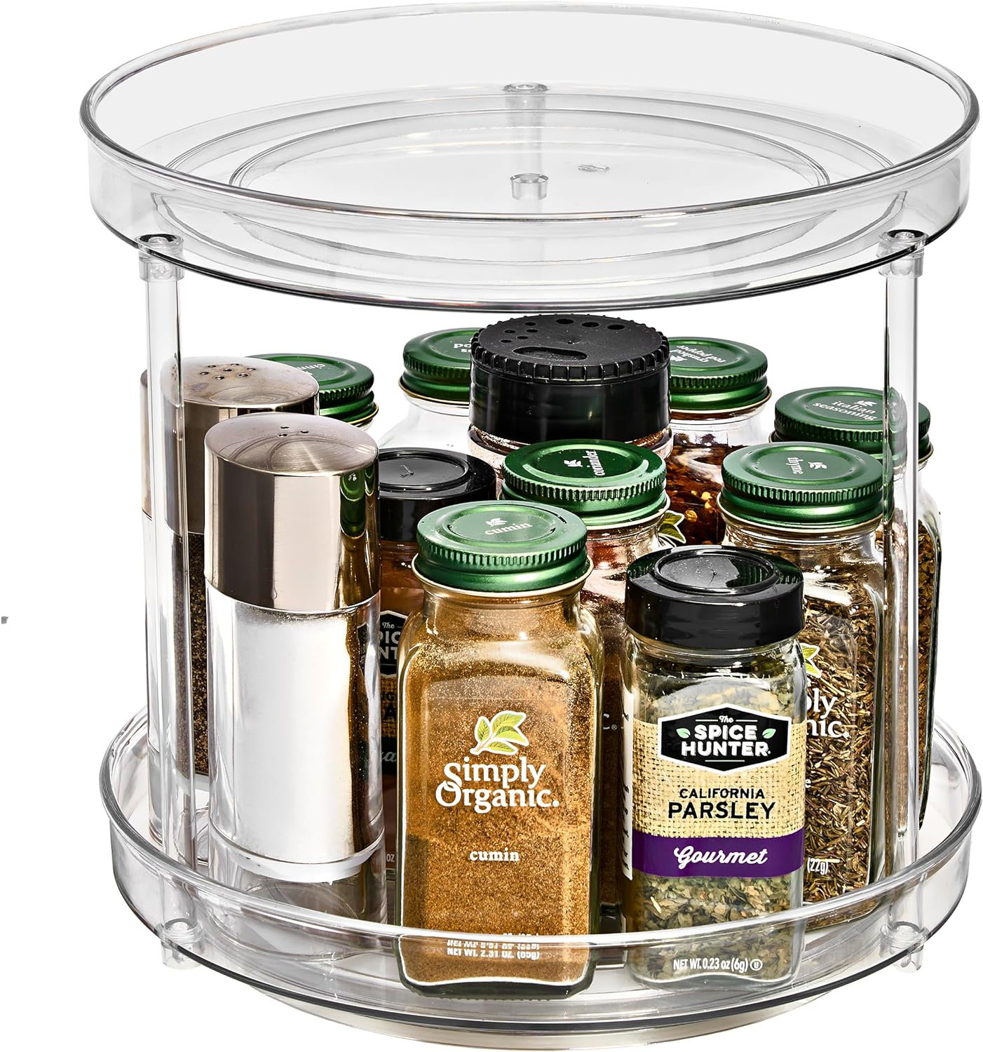 Sorbus 2 Tier 9" D Clear Acrylic Lazy Susan &amp; Reviews | Wayfair
